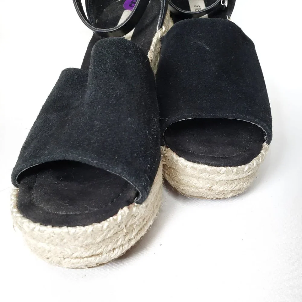 Steve Madden Suede Leather Jyia Platform Sandals, 8.5 - Picture 10 of 13